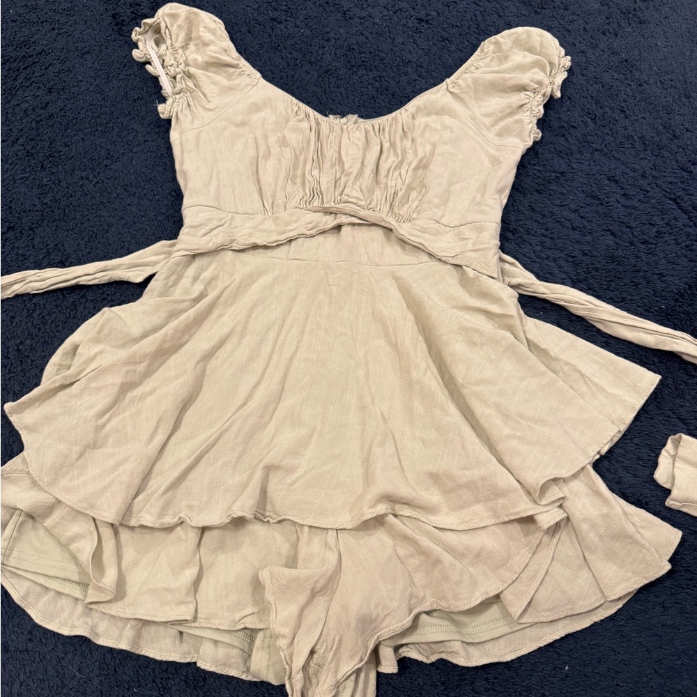 Altar'd State Cream Layered Dress